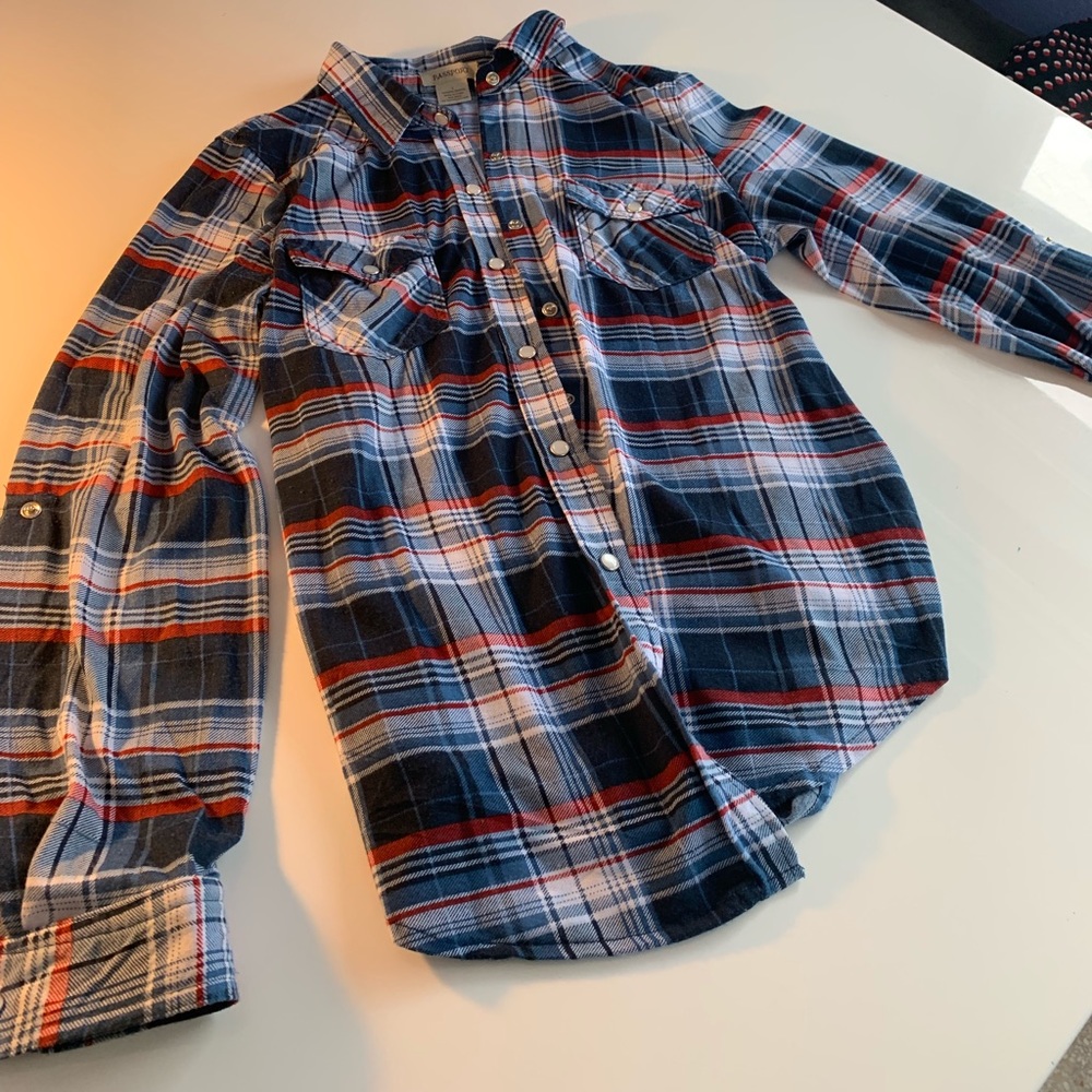 Red and blue flannel